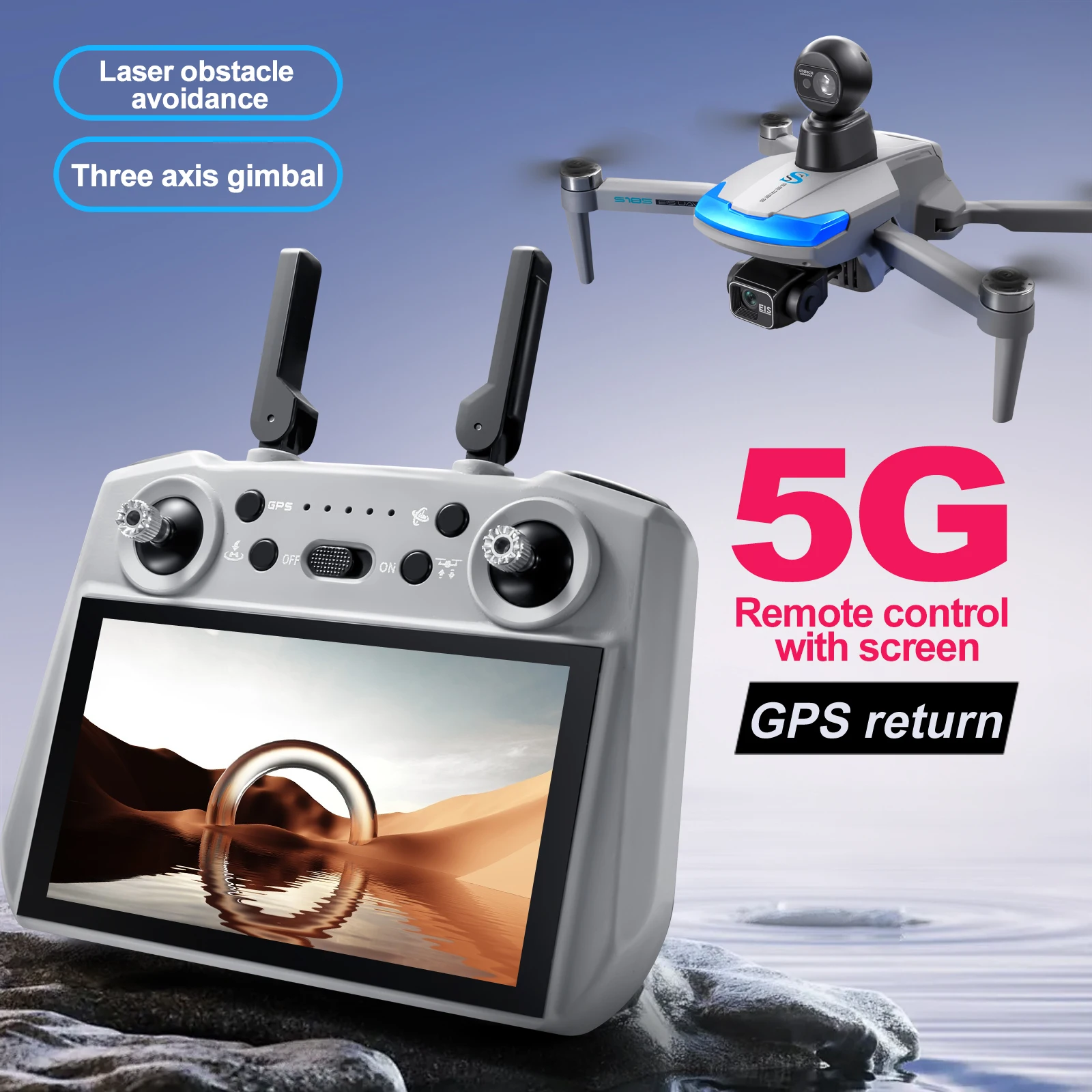S185 Professional Drone 2.7K H - огляд і ціна Drone Gps Mount