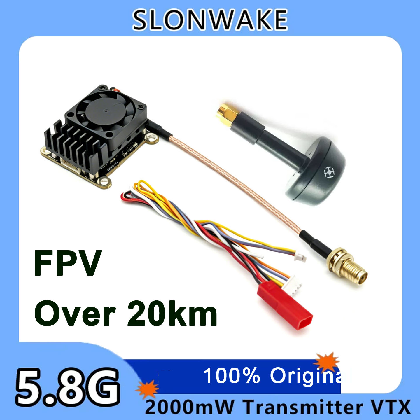 New upgrade 5.8Ghz 2W adjustab - огляд і ціна Drone Transmitter